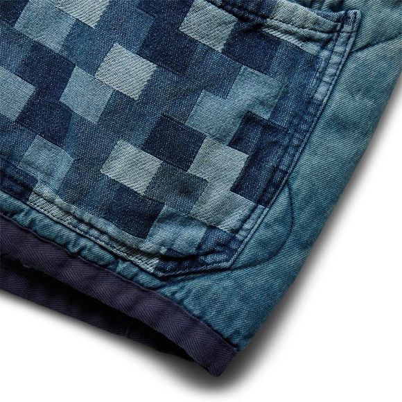 New Dr. Collectors 2020 Jacquard Denim Patched Jacket Size XL Y2K - Picture 5 of 9